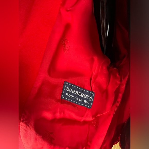 Red Wool Bomber-Style Coat - Picture 5 of 16